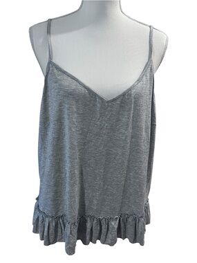 NWT - INC International Concepts Knit Ruffle Flounce Pajama Top